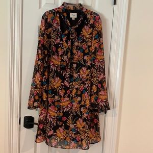 Long sleeve floral dress